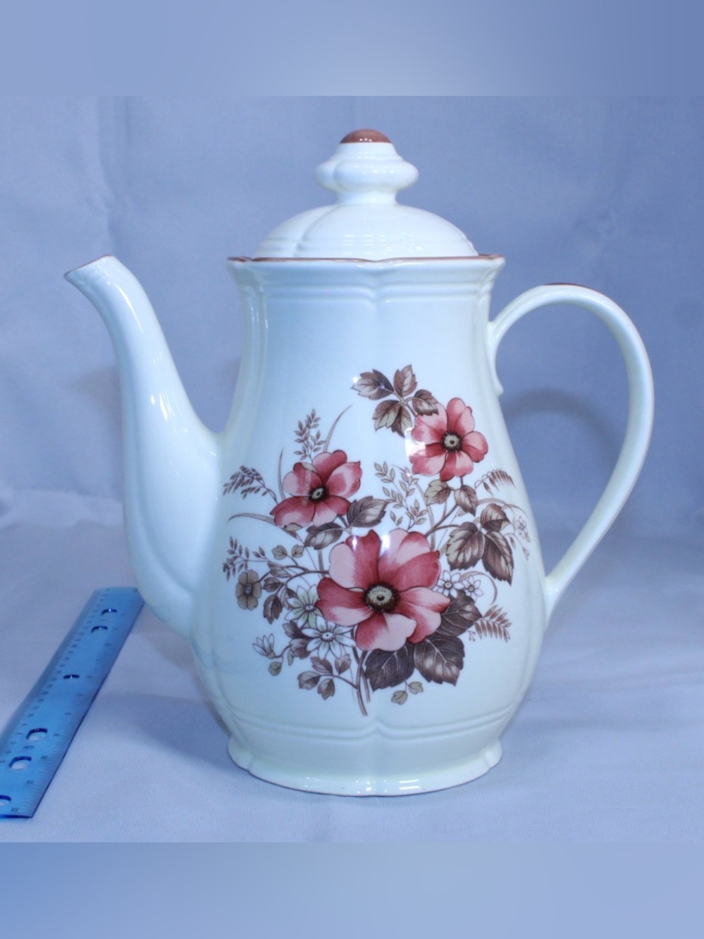 Vintage Peach Blossom Coffee/Chocolate Pot
